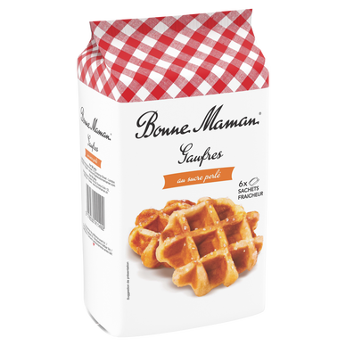 Liège Waffles (Gaufres) with Pearl Sugar - Bonne Mama (6 pieces - 10.6oz / 300g)