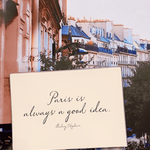 Paris Is Always A Good Idea Decoupage Glass Tray (4in x 6in)