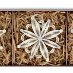 Ornaments, Quilled Snowflake Ornaments Box Set - Quilling Card
