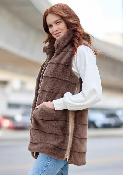 Faux Fur Weekender Vest - Fabulous Furs