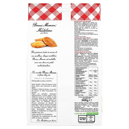 La Madeleine Pur Beurre - Bonne Maman (12 pieces - 10.6oz / 300g)