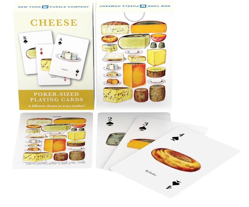 Playing Cards, Cheese - New York Puzzle Company (Single Standard Deck)
