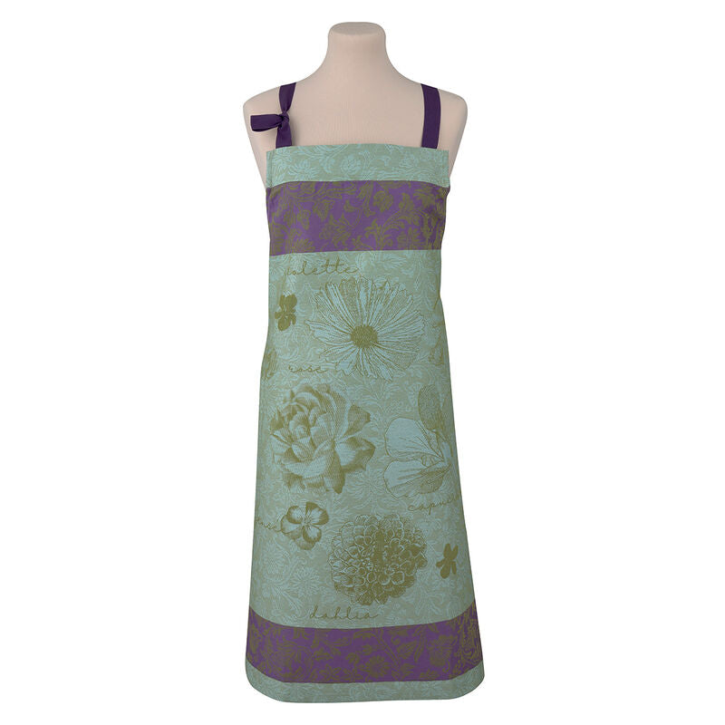 Apron Fleurs À Croquer, Chlorophyll - Le Jacquard Français (35in x 38in)