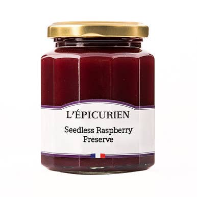 Raspberry Seedless Preserve - L'Epicurien (11.3oz / 320g)