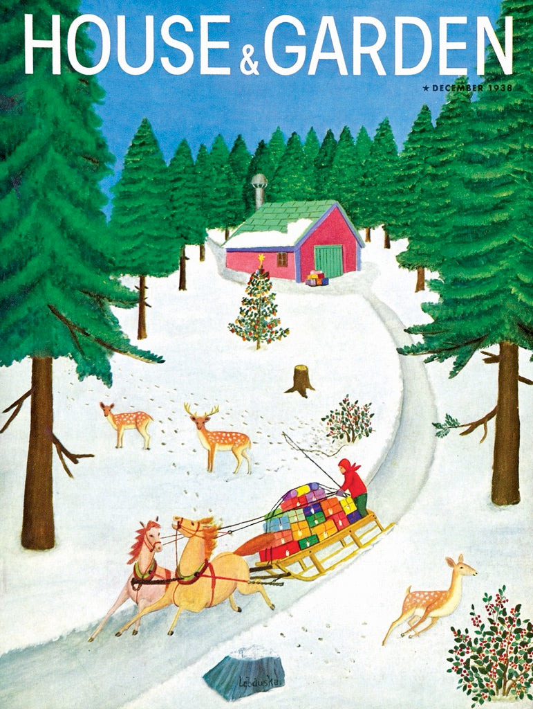 Jigsaw Puzzle, Sleigh Ride (House & Garden) - New York Puzzle Company (500 pieces)