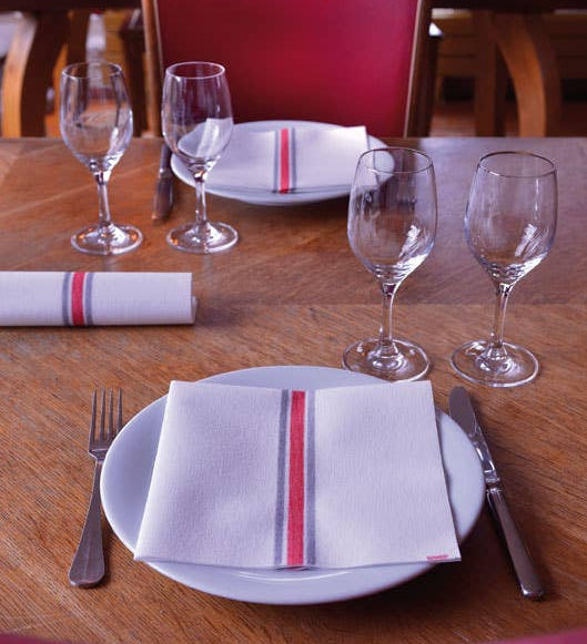 Dinner Napkin, Torchon Bordeaux - Françoise Paviot