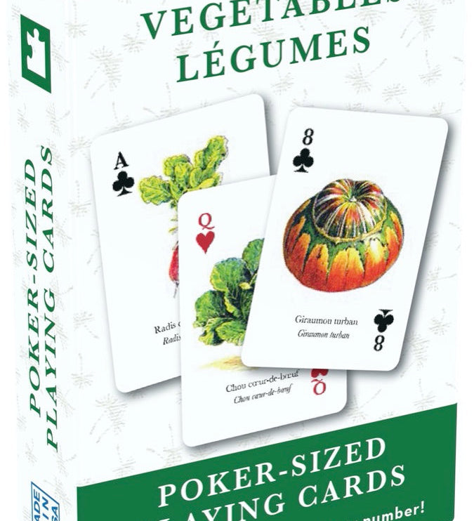 Playing Cards, Vegetable ~ Légumes - New York Puzzle Company (Single Standard Deck)