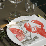 Cocktail Napkin, Lobster - Françoise Paviot