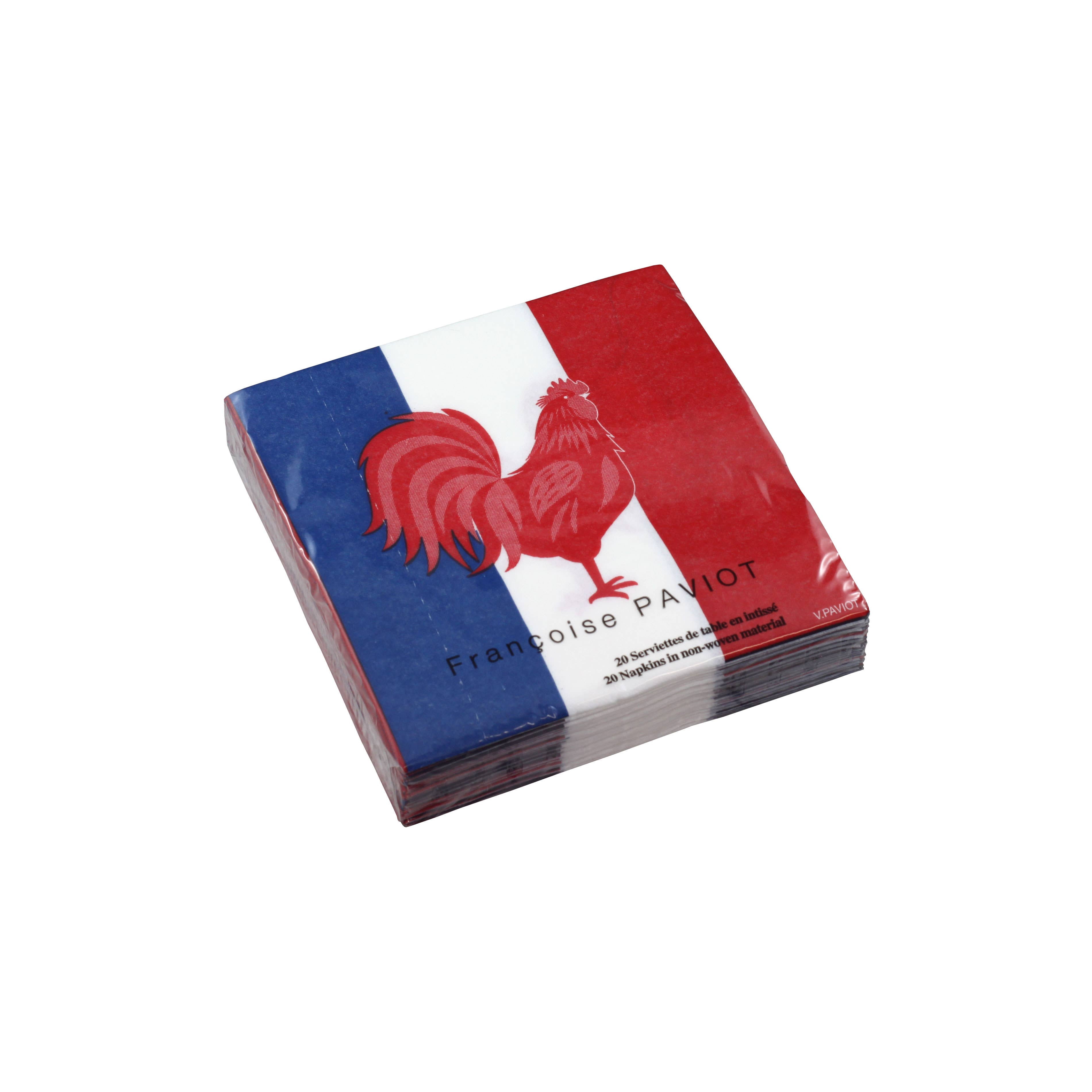 Cocktail Napkin, French Flag - Françoise Paviot