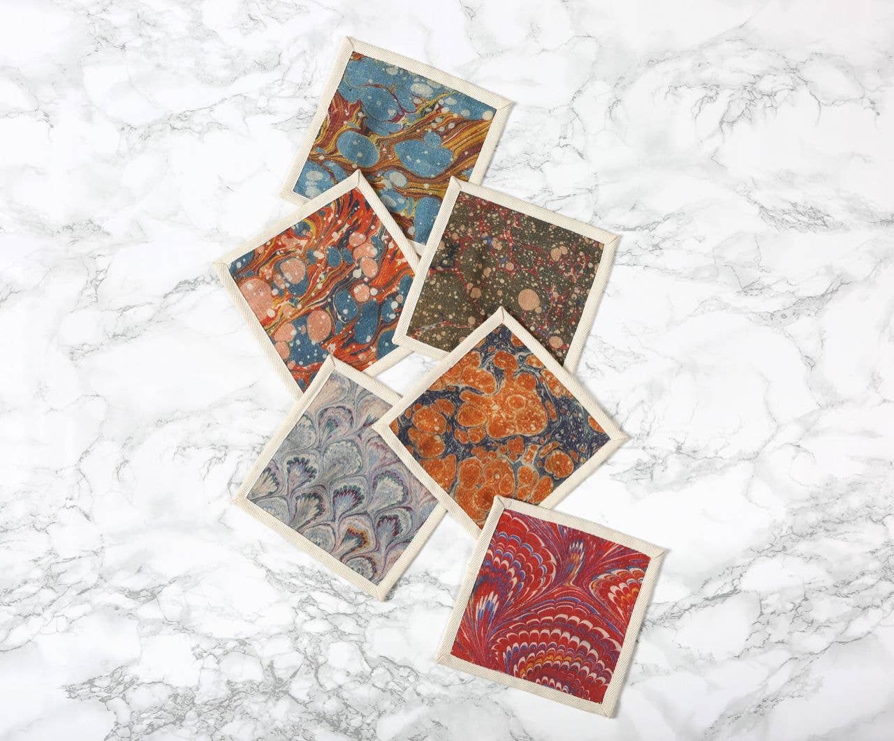 Library Cocktail Napkins, Set of 6 - Siren Song (6in sq)