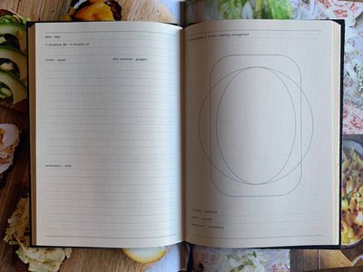 Dinner Parties Book, Dark Green - Sloane Stationary (A5 14.5cm x 21.5cm)