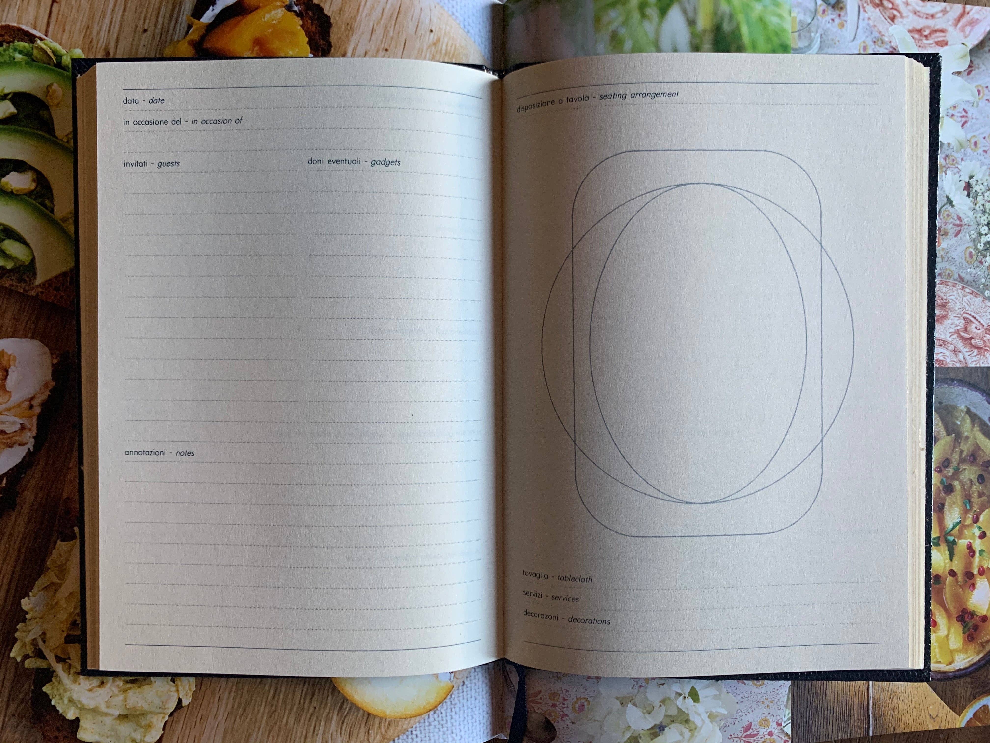 Dinner Parties Book, Dark Green - Sloane Stationary (A5 14.5cm x 21.5cm)