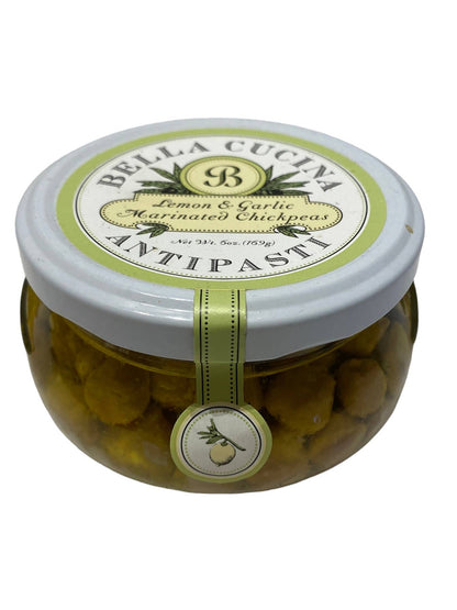 Lemon & Garlic Chickpeas Antipasti - Bella Cucina (6oz / 170g)