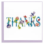Card, Garden Thanks - Quilling Card (6in sq, with envelope)