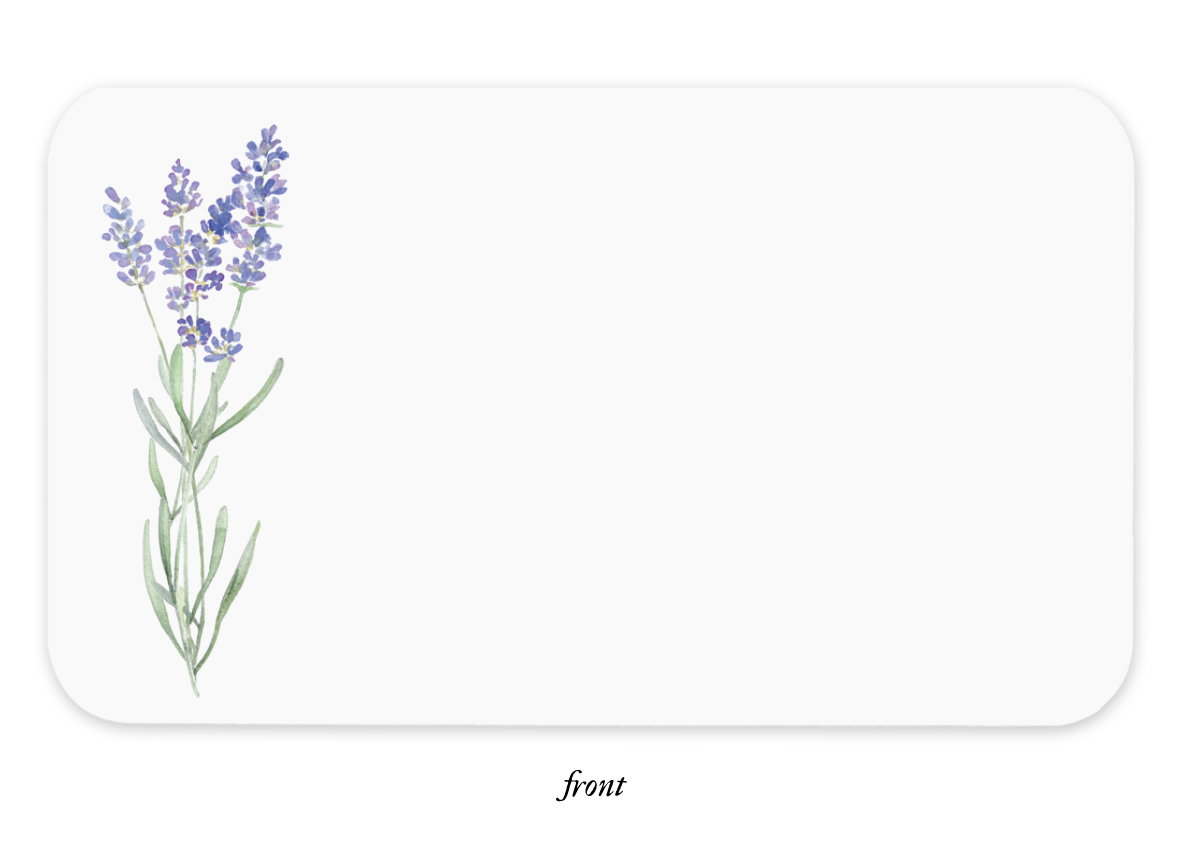 Place Cards, Lavender - E. Frances Paper (85 notes, 3.5in x 2.5in)
