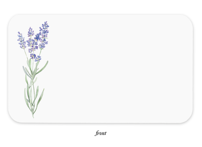 Place Cards, Lavender - E. Frances Paper (85 notes, 3.5in x 2.5in)