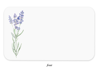 Place Cards, Lavender - E. Frances Paper (85 notes, 3.5in x 2.5in)