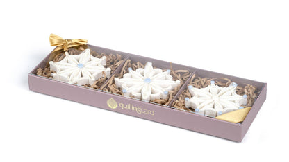 Ornaments, Quilled Snowflake Ornaments Box Set - Quilling Card