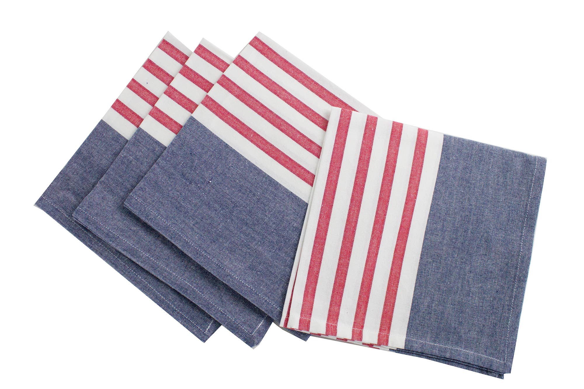 Striped Placemats, Red & Blue (14in x 20in)